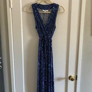 Motherhood Maternity Blue Sleeveless Maxi Dress